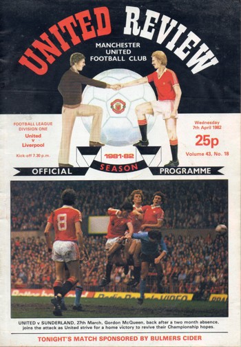 Match programme